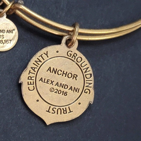 Alex and Ani Anchor II Charm Bangle - Picture 8 of 9
